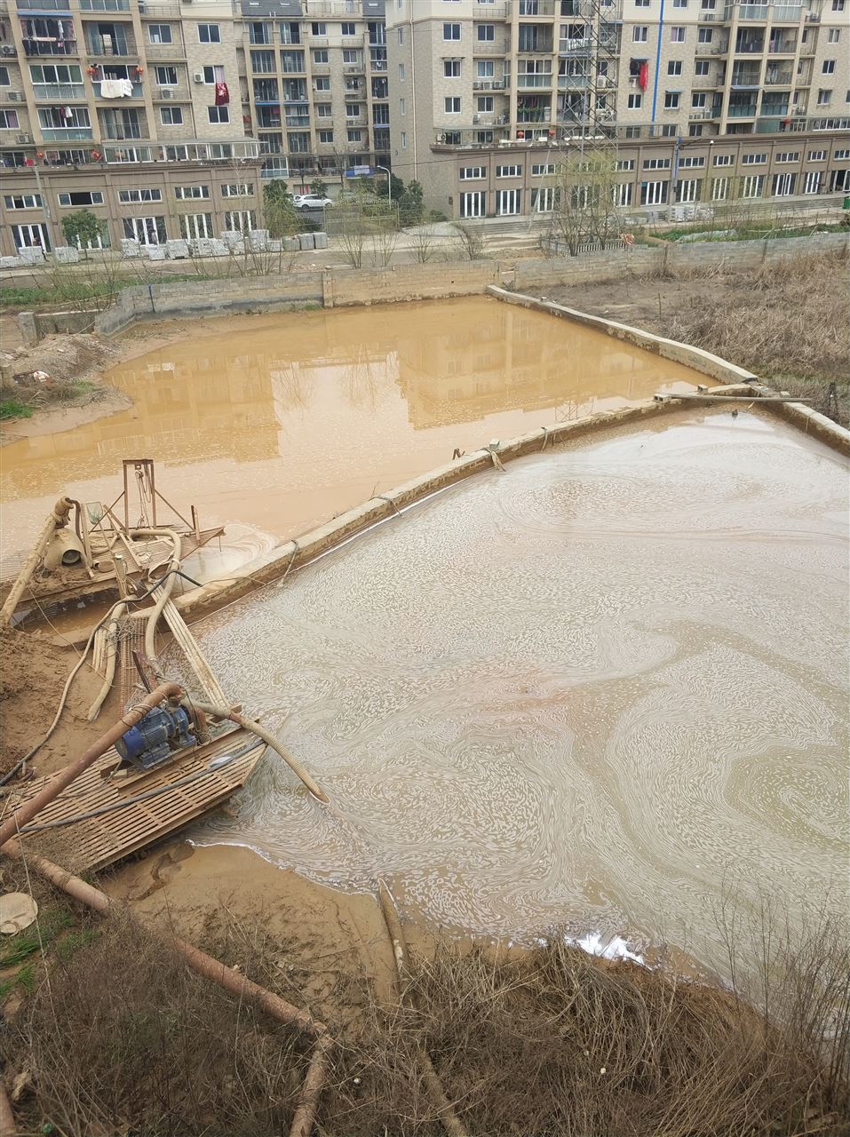 磐石沉淀池淤泥清理-厂区废水池淤泥清淤
