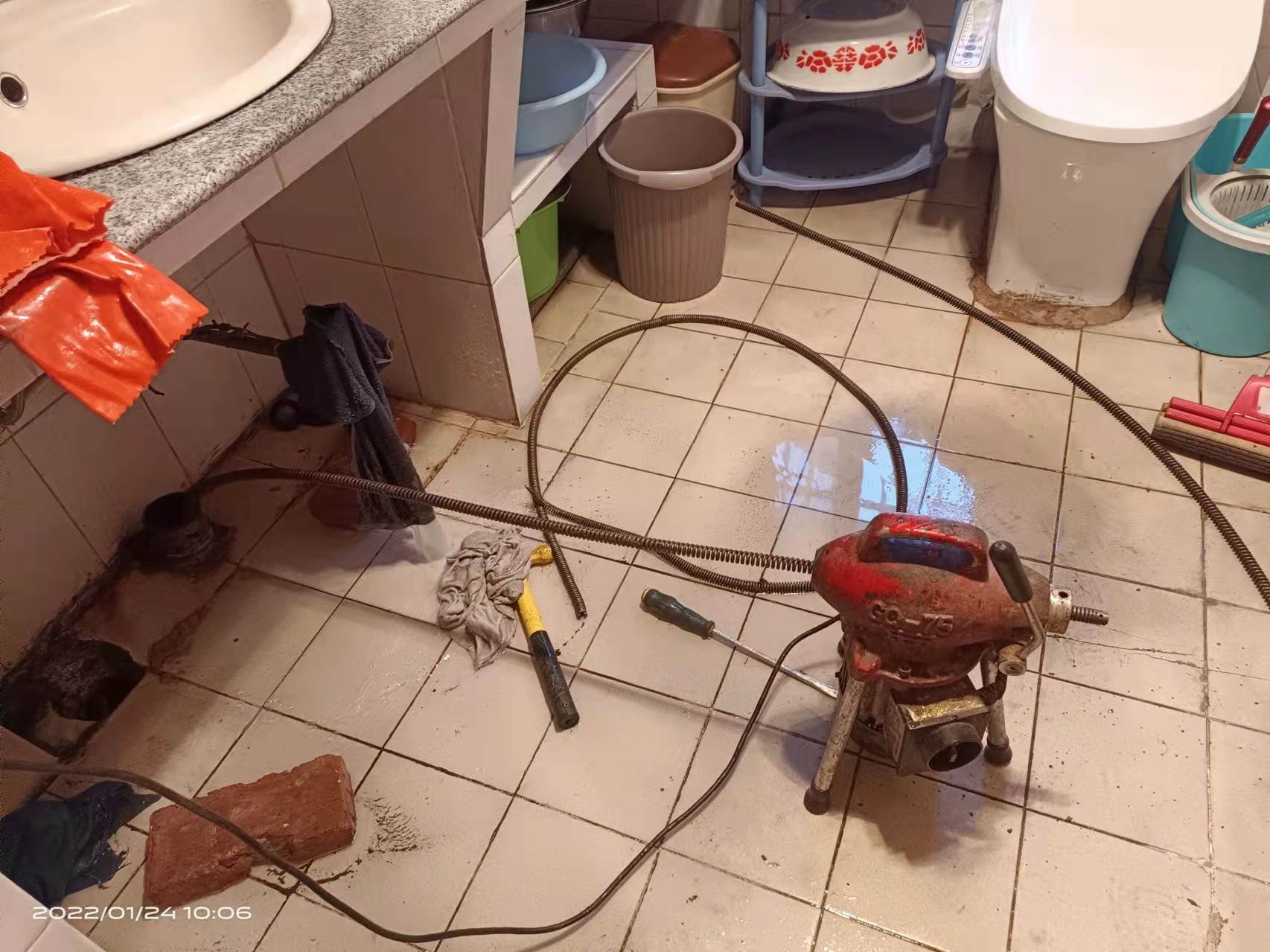 磐石疏通厨房下水道，地漏疏通